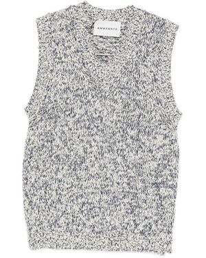 Amaranto Sleeveless Jumpers - Grey