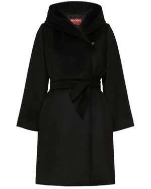 Max Mara Jassen ,Zwart ,Wol Newmang Riemenjas