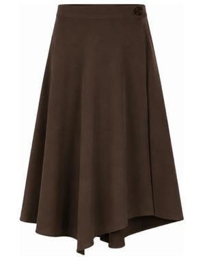 Opal Studio Midi Skirts - Marrón