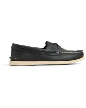 Sperry Top-Sider Ao 2 Eye Boat Shoe - Zwart