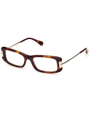 Max Mara Mm5224 Rechthoekig Montuur - Bruin