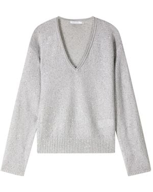 Patrizia Pepe V-Neck Knitwear - Grey