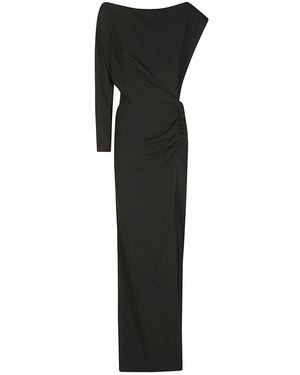 R.ev Vestido Largo Un Hombro, Mujer, Talla - Negro