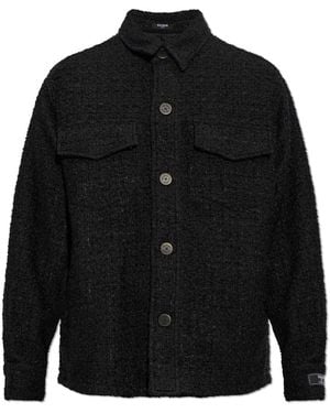 Balmain Jassen ,Zwart ,Tweed Tweed Jas