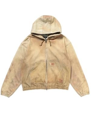 Beams Plus Zip-Throughs - Natural