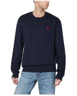 Ami Paris Sweatshirts - Blue