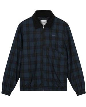 Arte' Arc Plaid Jacke - Blau
