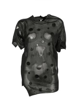 Junya Watanabe Truien & Vesten ,Zwart ,Round-Neck Truien