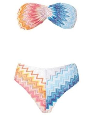 Missoni Bandeau Bikini - Blau