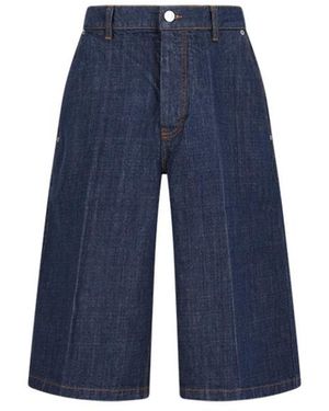 Ami Paris Jeans ,Blauw ,Katoen Loose Bermuda Shorts