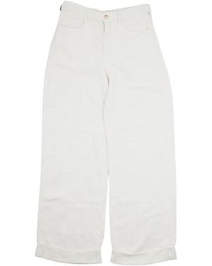 Emporio Armani Wide Trousers - White