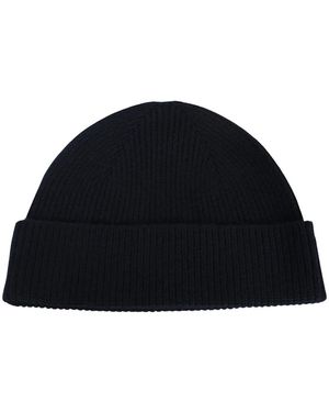ZEGNA Accessoires ,Blauw ,Wol Beanie Muts
