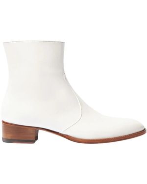 SCAROSSO Warren Chelsea Boots - White
