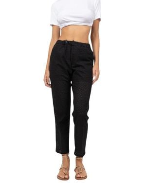 White Sand Straight Pants - Black