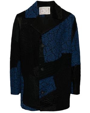 By Walid Single-Breasted Coats - Blue
