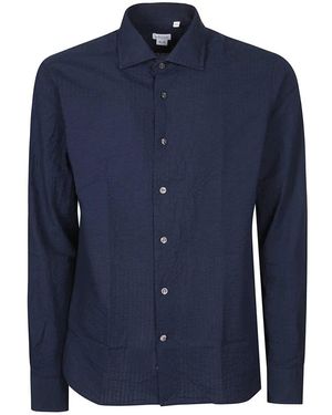 Orian Overhemden ,Blauw ,Leer Long Sleeve Slim Shirt