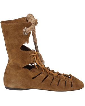 Isabel Marant Lace-Up Laarzen - Bruin