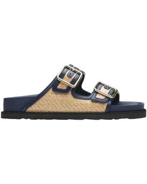 Birkenstock Sliders - Blue