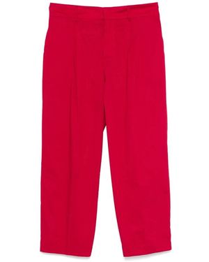 Liviana Conti Cropped Trousers - Red