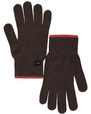 Moorer Easton Gerippte Handschuhe - Braun