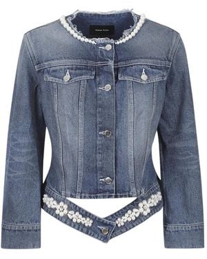 Simone Rocha Denim Jackets - Blue