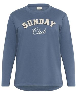 Kaffe Long Sleeve Tops - Blauw