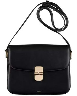 A.P.C. Schwarze Taschen Für Einen Stilvollen Look