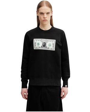 A Bathing Ape Banknote Sweatshirt - Zwart