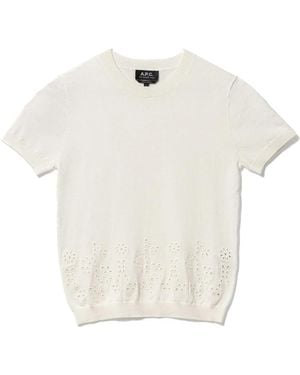 A.P.C. Round-Neck Knitwear - White