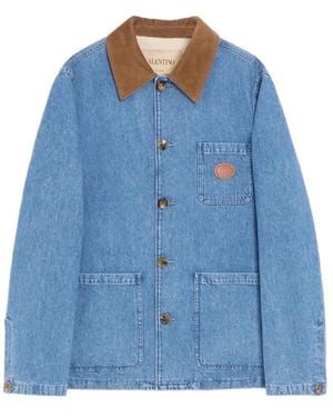 Valentino Jassen ,Blauw ,Denim Denim Jassen