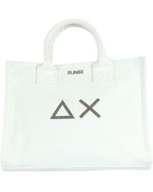 Sun 68 Tassen ,Wit ,Tote Bags