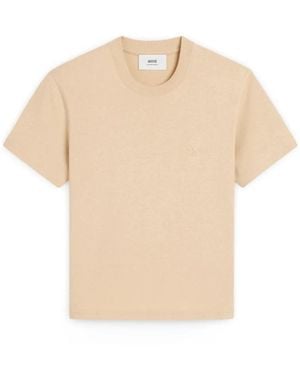 Ami Paris De Coeur Crewneck Sweater - Naturel