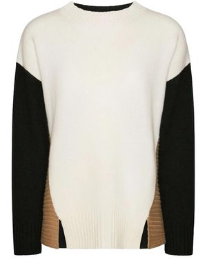 Elena Miro Round-Neck Knitwear - Black