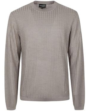 Emporio Armani Round-Neck Knitwear - Gris