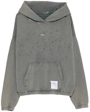 Satisfy Hoodies & Sweatvesten ,Zwart ,Katoen Moth Tech Hoodie - Grijs