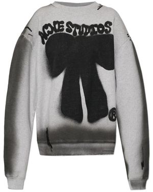 Acne Studios Sprayed Logo Sweatshirt - Grijs