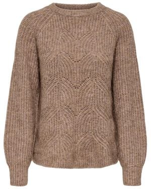 ONLY Round-Neck Knitwear - Marrón