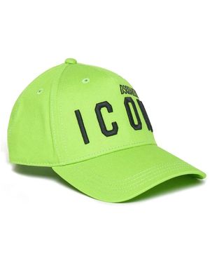 DSquared² Accessoires ,Groen ,Katoen Hoed Accessoires