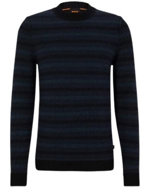 HUGO Truien & Vesten ,Veelkleurig ,Round-Neck Truien - Blauw