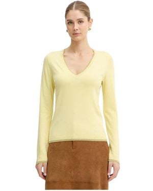 Liu Jo V-Neck Knitwear - Jaune