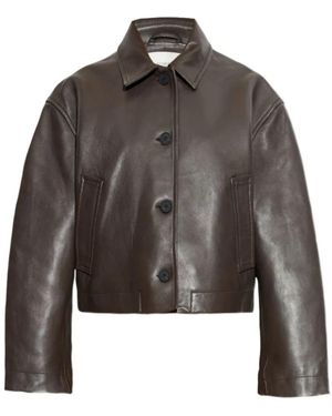 Studio Nicholson Leather Jackets - Gray