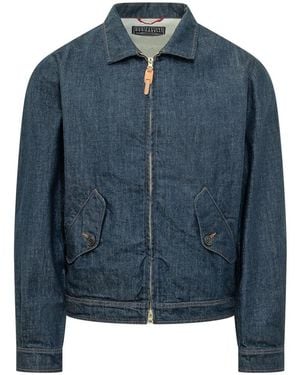 Manifattura Ceccarelli Denim Blazer Coat - Blau