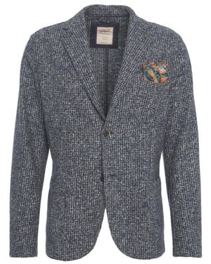 Bob Klassieke Blazer Blauw Aw25 - Grijs