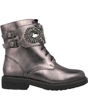 Alma En Pena. Lace-Up Boots - Brown