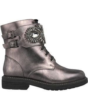 Alma En Pena. Lace-Up Boots - Brown