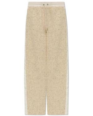 Moncler Broeken ,Satijn Wijde Broek - Naturel