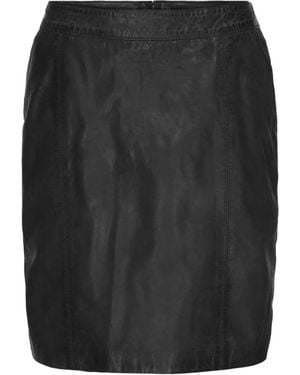 Btfcph Leather Skirts - Black