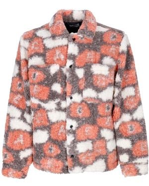 Obey Faux Fur & Shearling Jackets - Red
