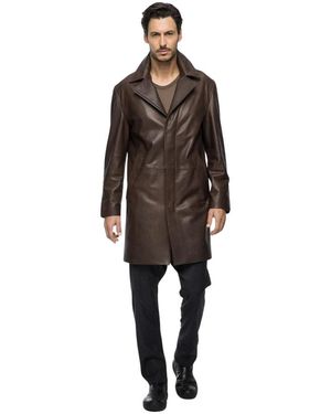 VESPUCCI by VSP Leather Jackets - Marron