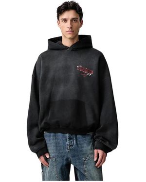 Represent Hoodies & Sweatvesten ,Zwart ,Katoen Ransom Hoodie